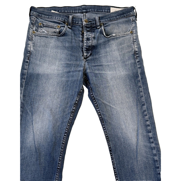 Rag & Bone Jeans Mens 33 Blue Extra Slim Bayview M1224K510BYV Stretch Denim - Picture 4 of 9